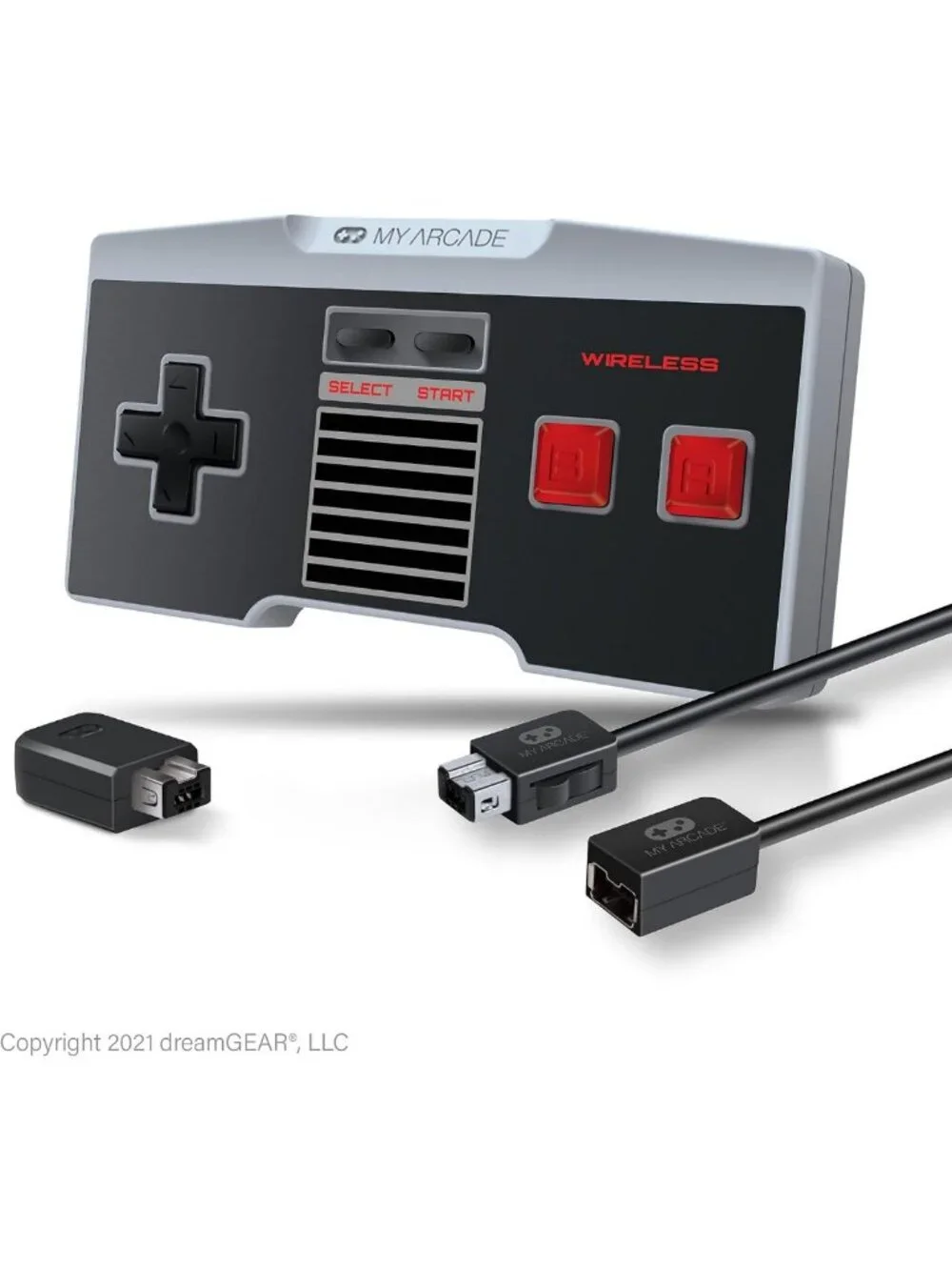 Wireless NES GamePad Combo Kit with 10ft Extension Cable - Retro Gaming